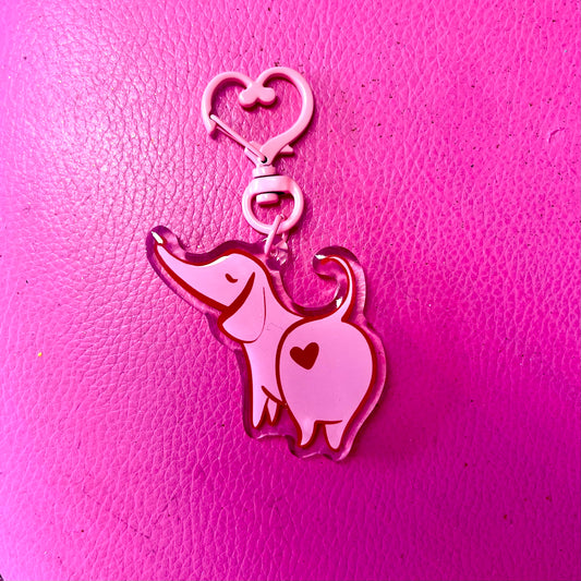 Porte-clé teckel p’tit cul