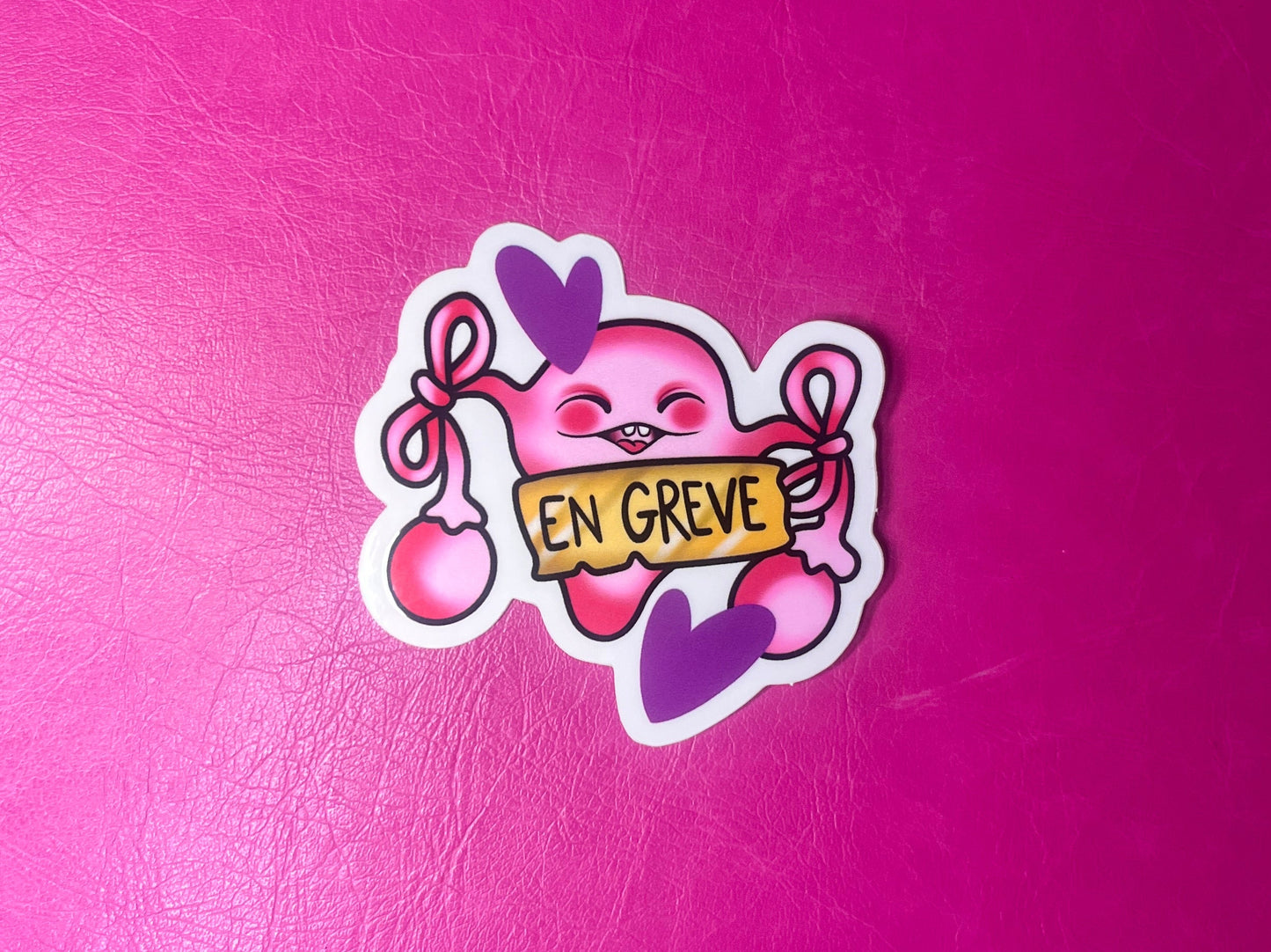 Sticker zutérus en grève