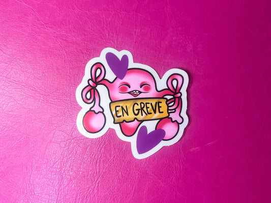 Sticker zutérus en grève