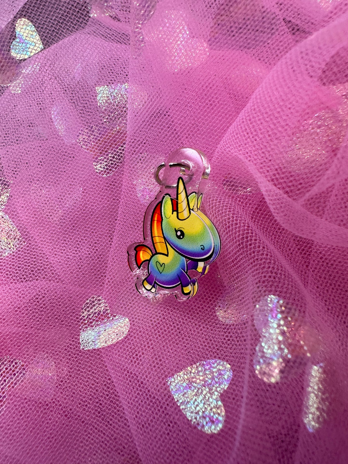 Pendentif licorne rainbow