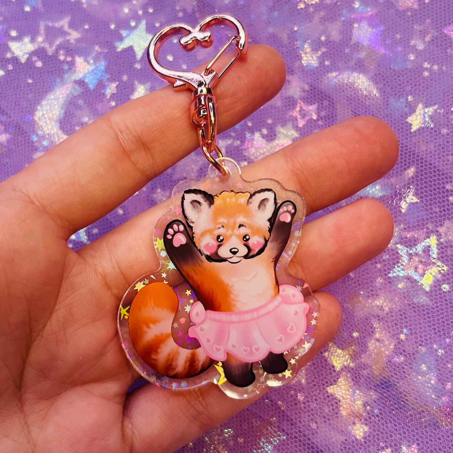 Porte-clé panda roux