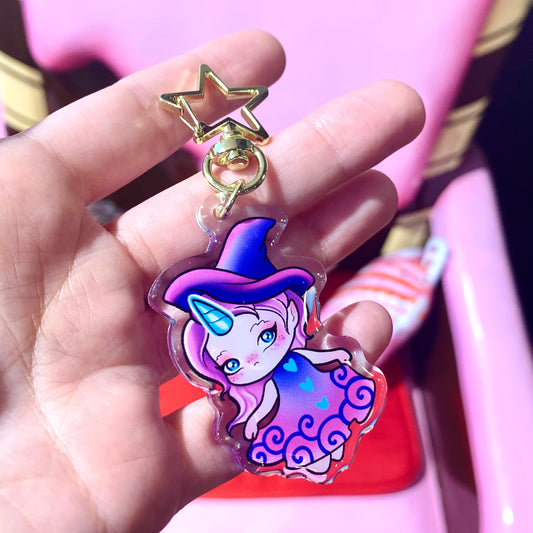 Porte-clé Petite sorcière, licorne