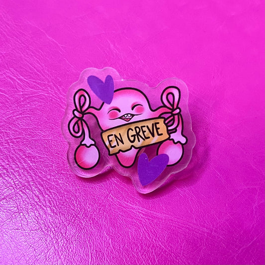 Pin’s zutérus en grève