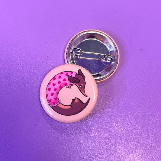 Badge teckel rose