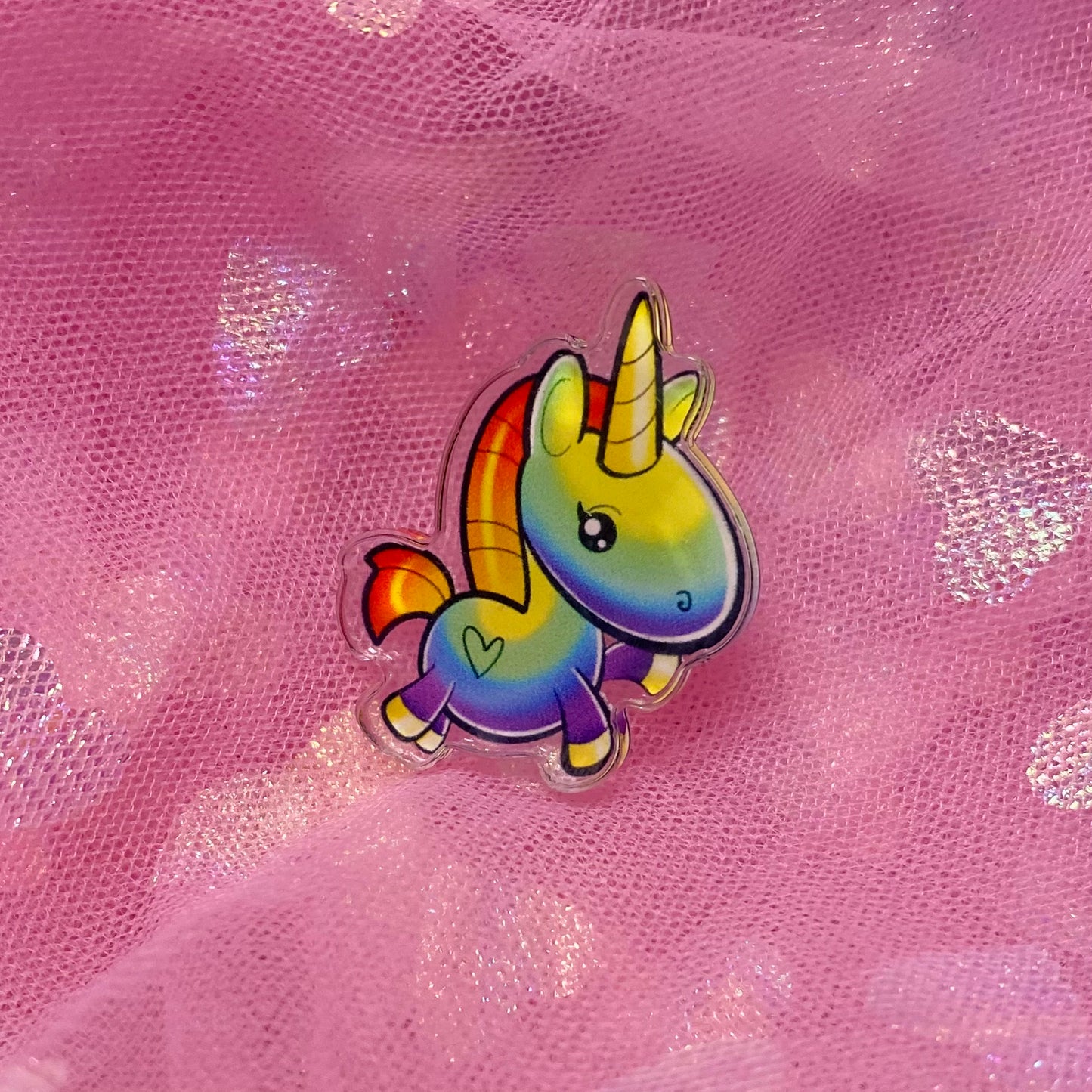 Pin’s licorne rainbow